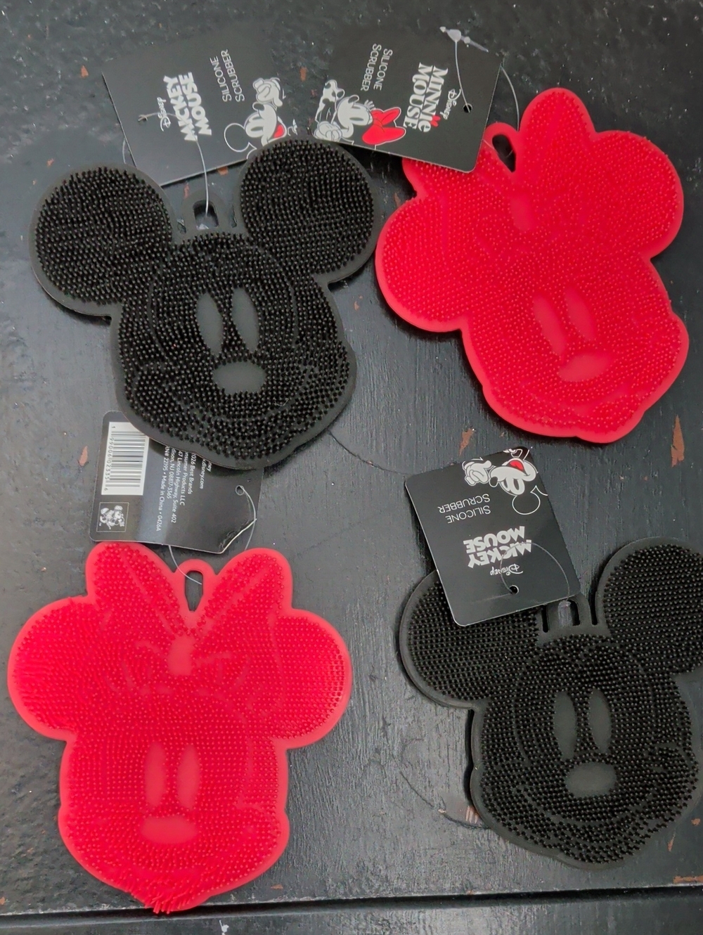 Bundle 4 New Disney Mickey And Minnie Mouse Silicone Scrubber